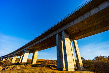 highway under high Tatras in Slovakia