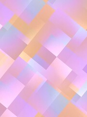 Wall Mural - abstract pastel  pink violet hue  golden yellow colourful  diagonal mosaic tile background texture