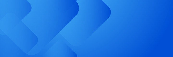 Abstract banner design with blue geometric background. Blue banner background. Vector abstract graphic design banner pattern background template.