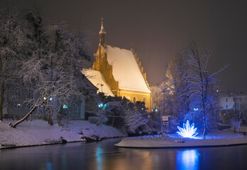 Wall Mural - St. Martin and St. Nicholas cathedral in Bydgoszcz. Poland