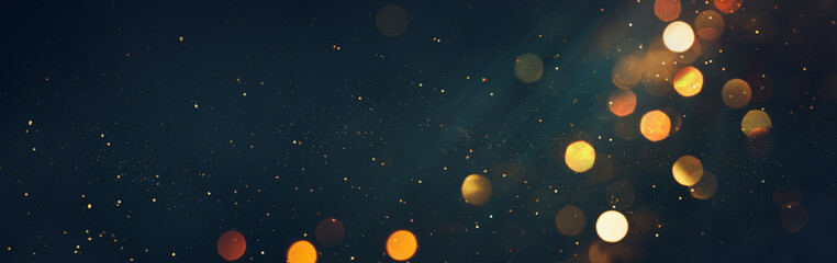 Wall Mural - glitter vintage lights background