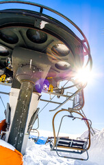 Canvas Print - modern ski lift