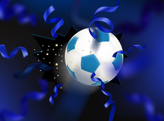 Poster - Goal concept with soccer ball