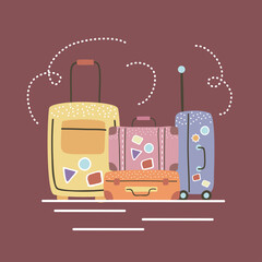 Poster - travel bag card