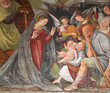 adorazione dei pastori di Gaudenzio Ferrari; affresco nella chiesa di San Cristoforo a Vercelli