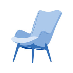 Wall Mural - great blue chair