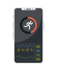 Poster - smartphone with health app