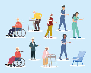 Poster - nursing home people