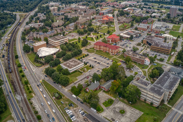 Wall Mural - Aerial View of a large public State University in Orangeburg, South Carolina