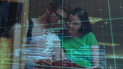 Poster - Animation of data processing over male and female students reading