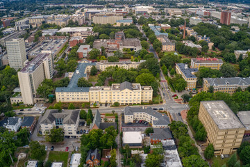 Wall Mural - Aerial View of a large Public University in Columbia, South Carolina