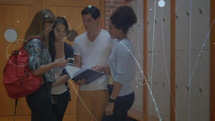 Poster - Animation of network of connections over students