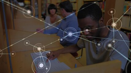 Poster - Animation of network of connections over students