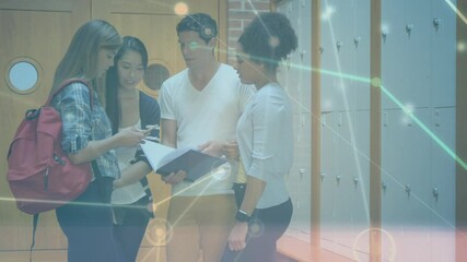Poster - Animation of network of connections over students