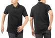 © Touchr - Young man in blank Polo t-shirt mockup front and back used as design template, isolated on white background with clipping path.