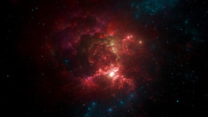 outer space, stars, galaxies, planets, nebulae. abstract space, the light of distant stars in the sk