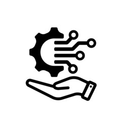 DX ( digital transformation ) vector icon illustration