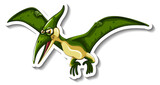 Fototapeta Dinusie - Pteranodon dinosaur cartoon character sticker