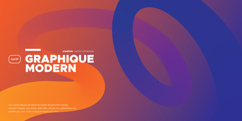 Poster - modern backgorund with abstract colorful shape . vector illustration.