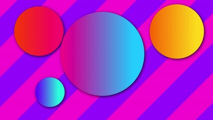 Poster - Geometric 3d render composition of balls flying in space. Futuristic minimalistic landscape with vivid rounded shapes. Digital fashion presentation and compositional cover.