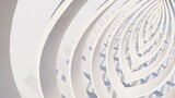 Fototapeta Przestrzenne - Abstract white background geometric pattern of design 3d render