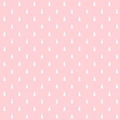 Wall Mural - Pink Christmas Seamless Pattern great with Christmas trees for scrapbooking, textile and wrapping. Vector illustration