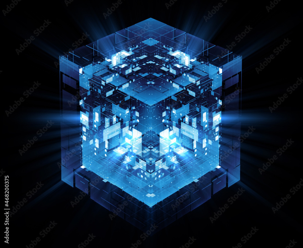 Abstract dark background. Bright box. Shine square. .Light geometry ...