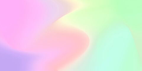 Wall Mural - Rainbow Pastel Holographic Gradient Background Pastel