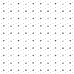 Poster - Square seamless background pattern from geometric shapes are different sizes and opacity. The pattern is evenly filled with small black ecology symbols. Vector illustration on white background