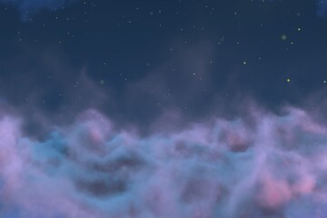 Wall Mural - Abstract background design illustration of mysterious fog concept with snowflakes you can use for designing purposes