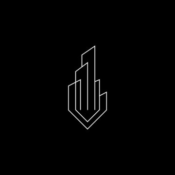 Logo design  vector for construction, home, real estate, building, property.