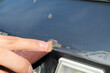 Car body repair with your own hands. Step 1. Removing rust stains with sandpaper.
