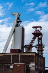 Wall Mural - mining tower from high above schlaegel eisen