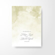 © REZI - Watercolor wedding invitation card. Beautiful wedding card watercolor with splash.