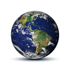 earth globe realistic. planet earth. 3d earth on black background. elements of this vector furnished