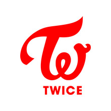 Twice Logo , New Logo On White Background. Simple Design For Graphics, Logos, Websites, Social Media, UI, Mobile Apps, EPS10	