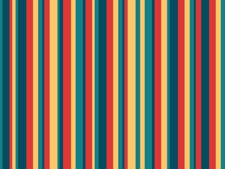 Wall Mural - Green, yellow and red vertical lines vector pattern. Multicoloured lines pattern. 