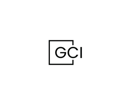 GCI Letter Initial Logo Design Vector Illustration