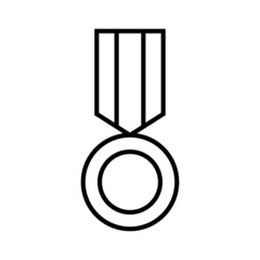 Poster - Medal award line icon