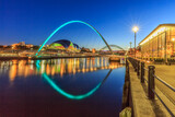 Twilight on Newcastle's quayside