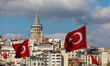 © kenan - The Galata tower and the old quarters of Istanbul on the background of blue sky.  Tourist destination Istanbul Turkey