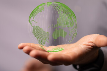 saving environment, save clean green planet, ecology concept