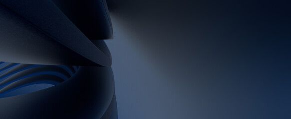 Poster - blue line connection on abstract technology background.