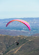 Paragliding Pilot Flying a Paraglider