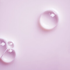 Wall Mural - transparent, colorful water droplets, water drop objects