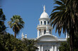 Daytime view of the historic courthouse, constructed in 1875, of Merced, California, USA.