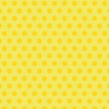 Yellow Polka Dots Seamless Pattern Retro Stylish Vintage Background Concept For Fashion Print