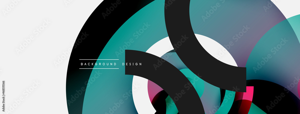Round Images Examples Round shapes circles and other geometric forms. Vector illustration for ...