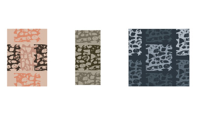 Fototapete - illustration design of rocks seamless texture beautiful color perfect for pattern, layout, Postcard, Social Media Banner, Brochure Cover Design or Wall Decoration Background