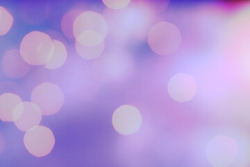Wall Mural - blurred shiny pink christmas lights background